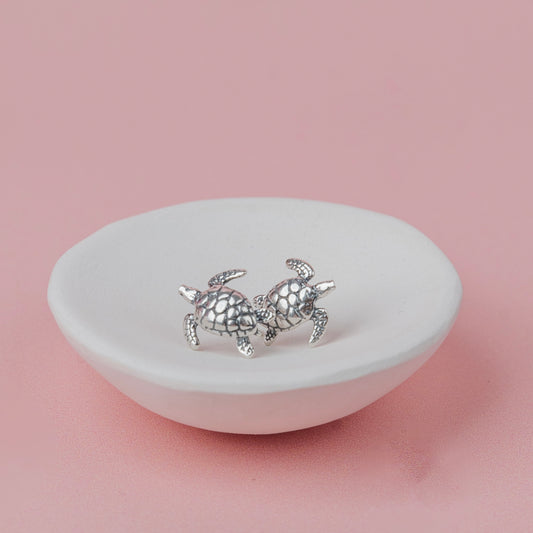 Sea Turtles Sterling Silver Stud Earrings