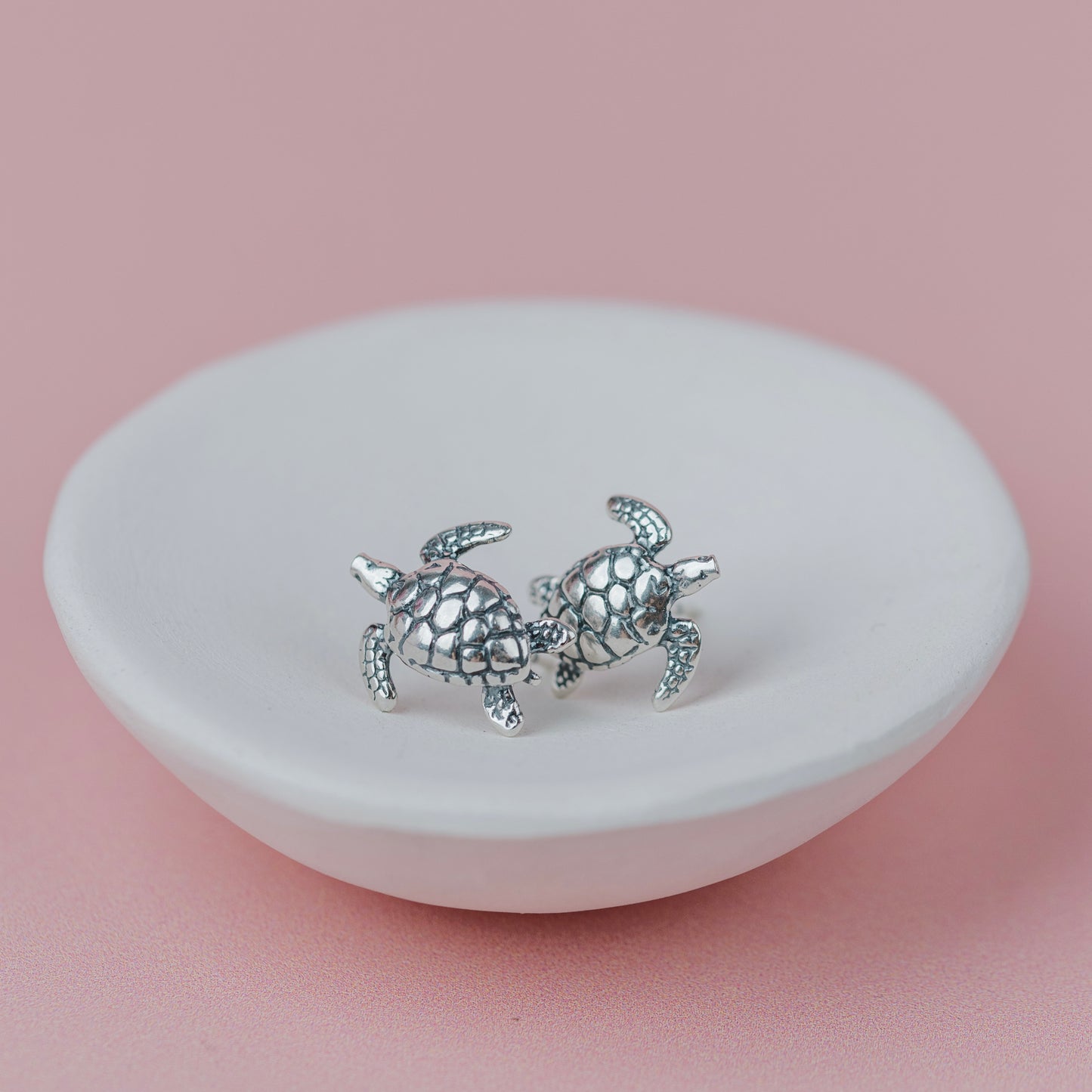 Sea Turtles Sterling Silver Stud Earrings