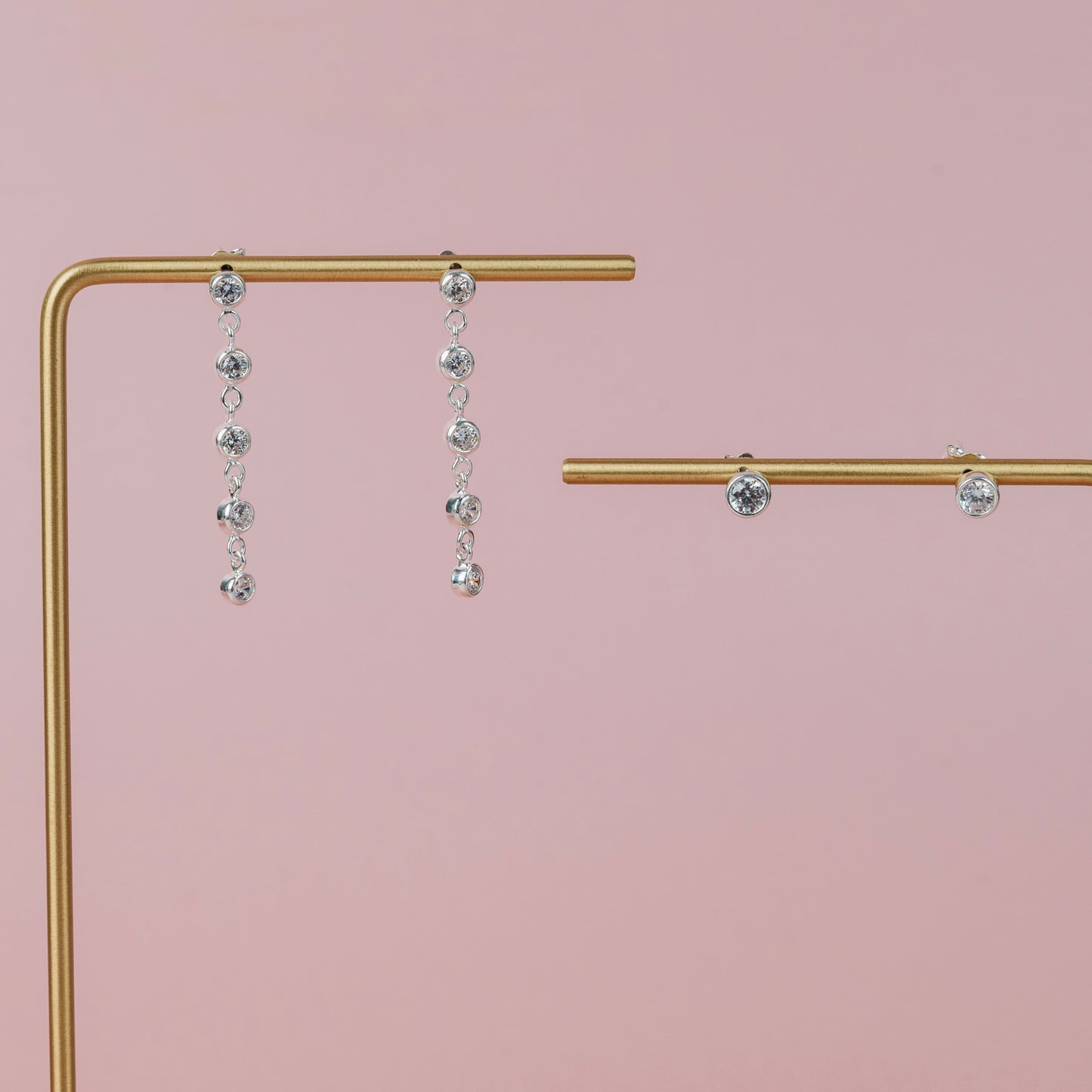 Shine Bright CZ | Sterling Silver Luxe Earrings