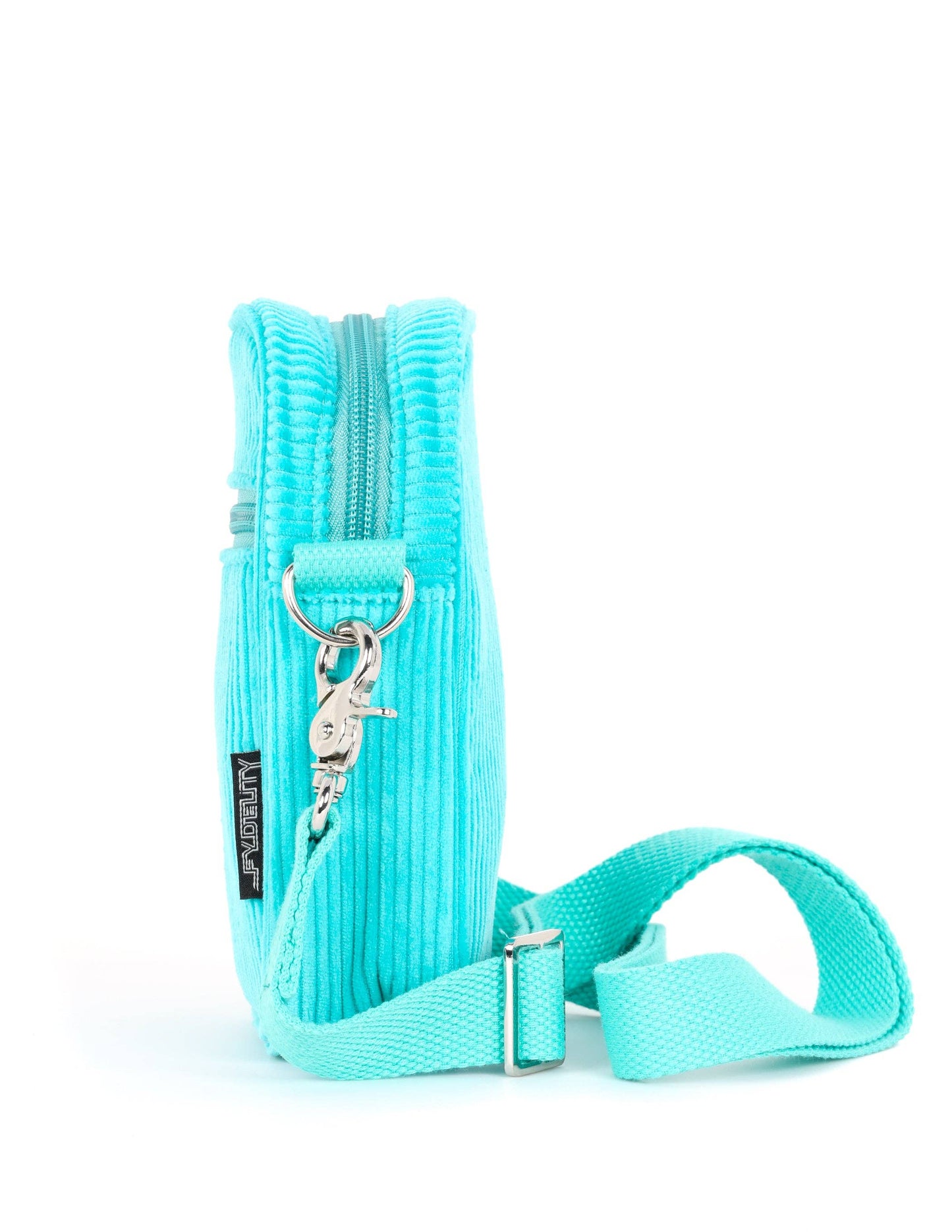 Corduroy Turquoise Mini Brick Bag