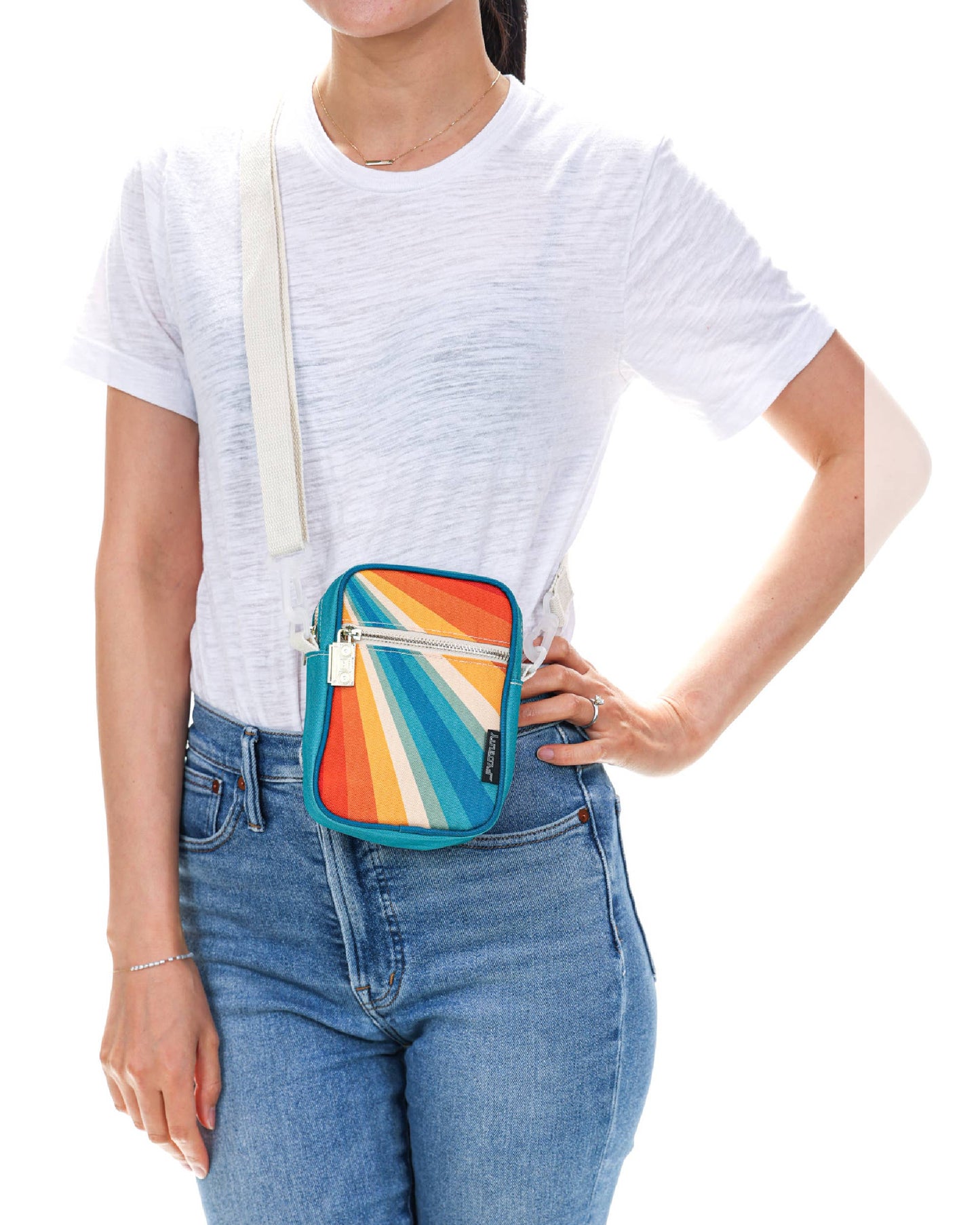 Retro Rainbow Mini Brick Bag Recycled RPET