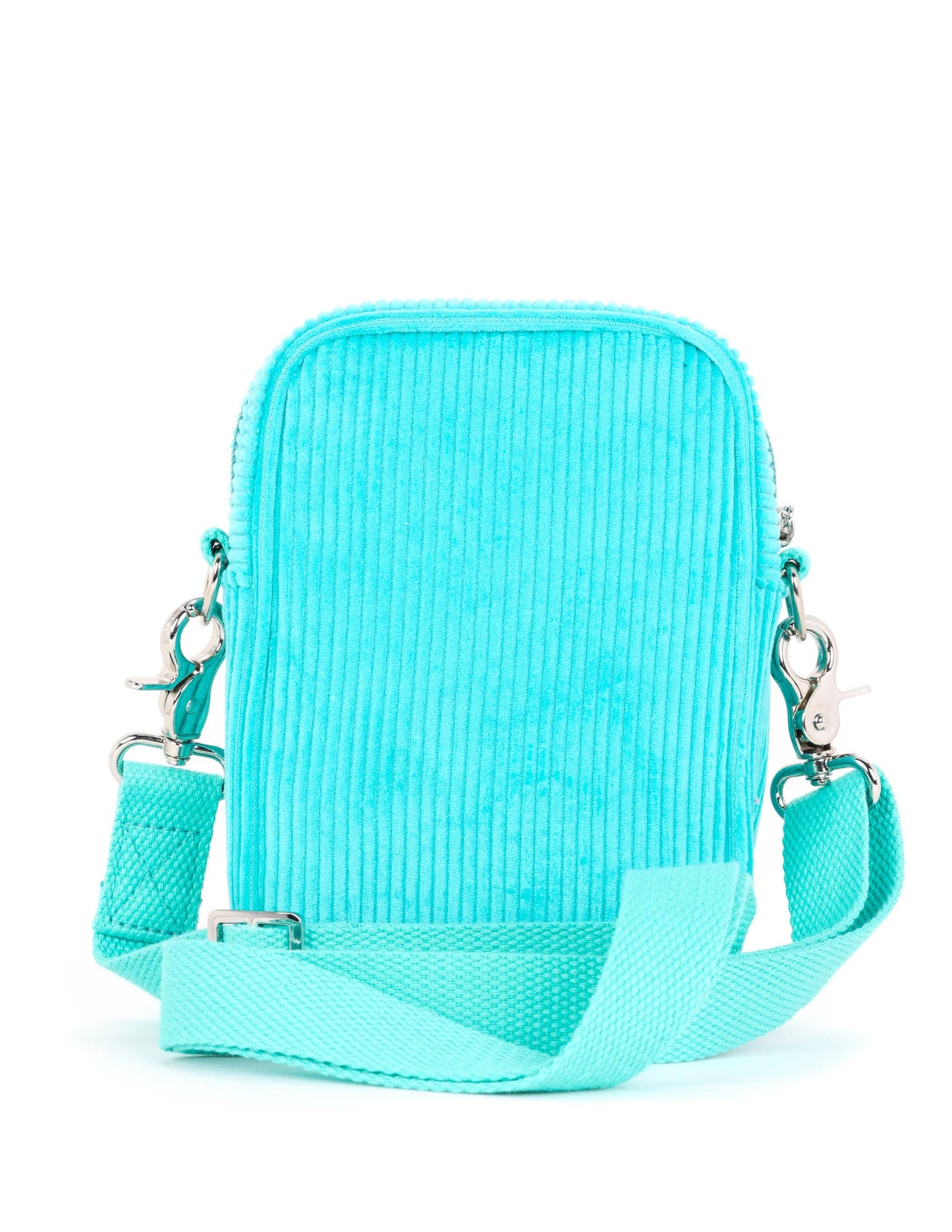 Corduroy Turquoise Mini Brick Bag