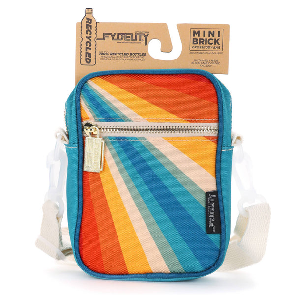 Retro Rainbow Mini Brick Bag Recycled RPET Retro Rainbow Mini Brick Bag Recycled RPET