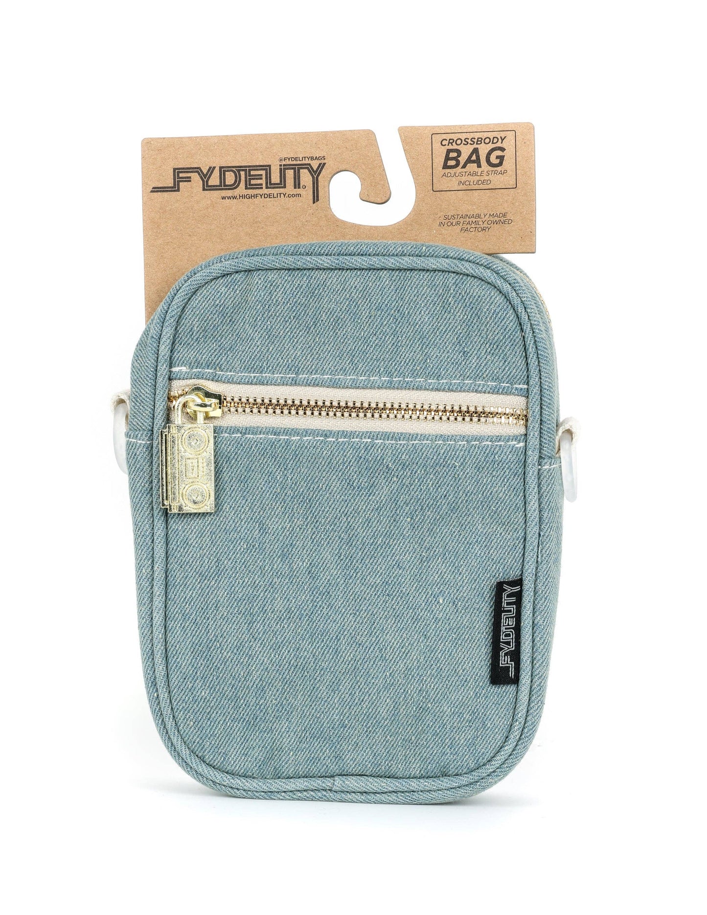 Denim Mini Brick Bag