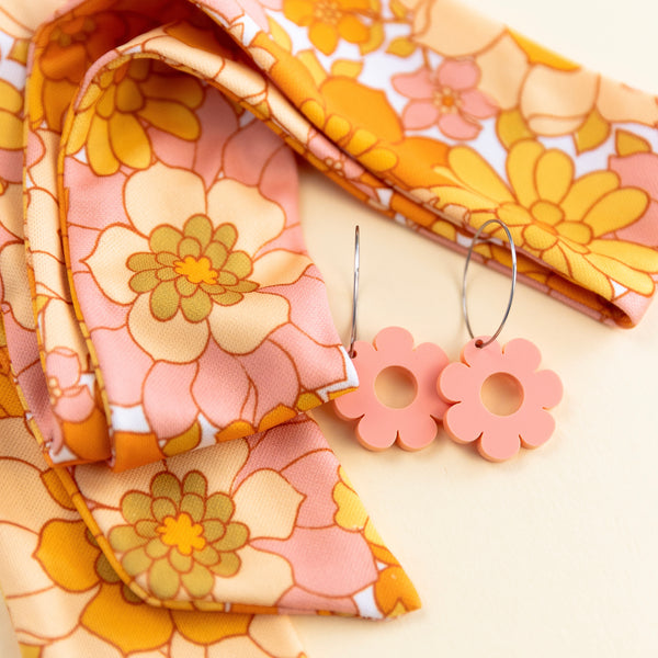 THE BEST EARRINGS/HEADBAND GIFT SET in Grandma’s Floral + Daisy Hoops/ Statement Accessories THE BEST EARRINGS/HEADBAND GIFT SET in Grandma’s Floral + Daisy Hoops/ Statement Accessories