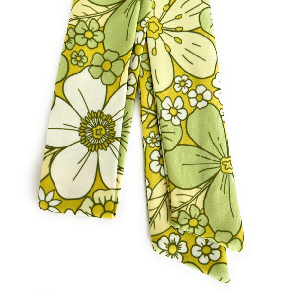 THE HEADBAND in Retro Mustard Yellow & Green Floral/ Statement Accessories THE HEADBAND in Retro Mustard Yellow & Green Floral/ Statement Accessories