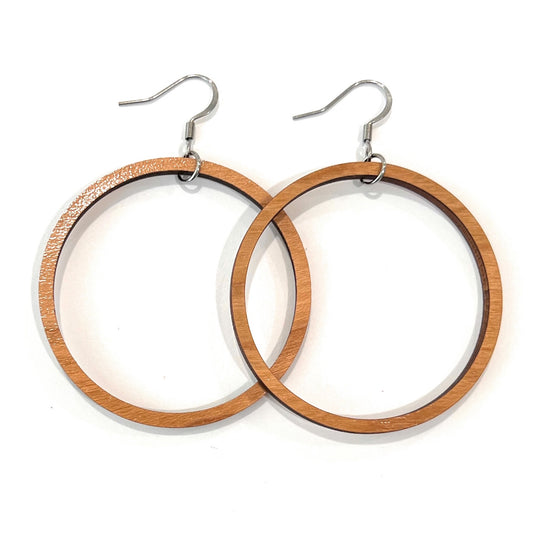 THE STAPLE HOOPS in Light Cherry