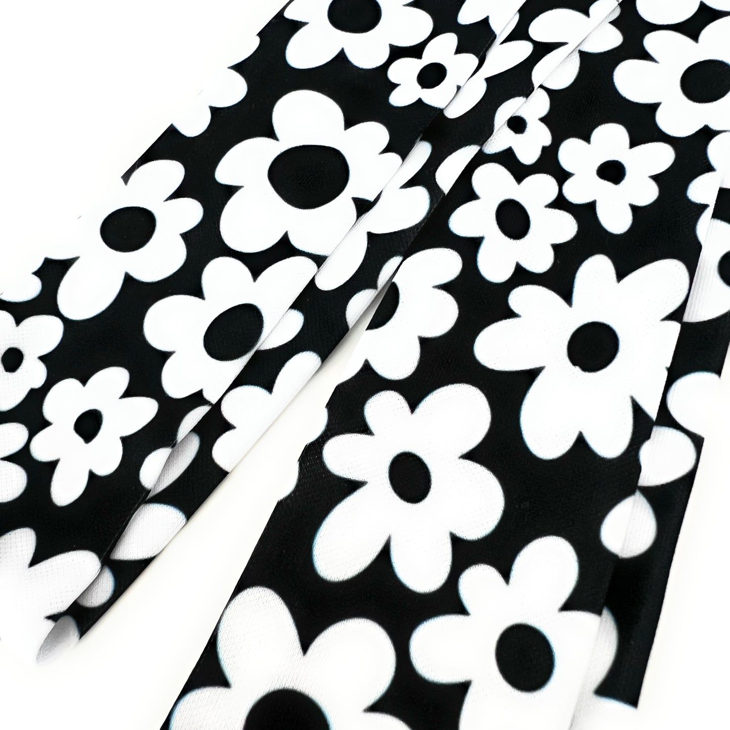 THE BEST EARRINGS/HEADBAND gift set in Black and White Daisy/ Statement Accessories