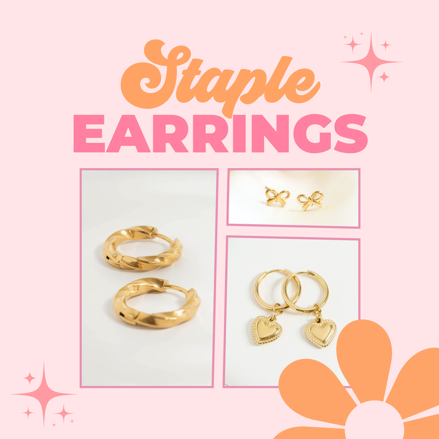 Staple Earrings