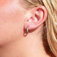 Waterproof Cubic Zirconia Huggie Hoop Earrings