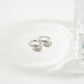 Waterproof Silver Heart Huggie Hoops