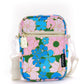 Pink Blue Floral Small Crossbody Bag Brick