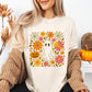 Retro Floral Ghost Comfort Colors Tee