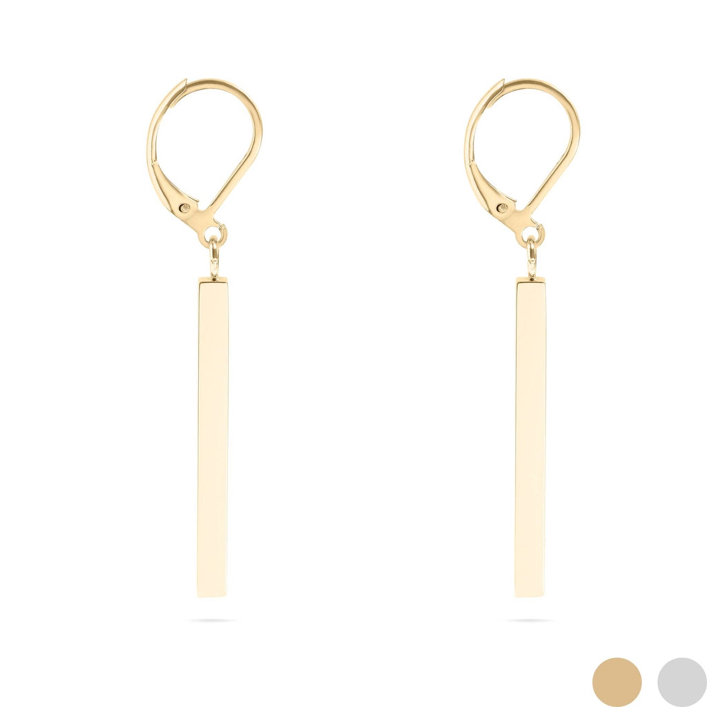Waterproof Vertical Bar Drop Earrings