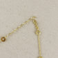 18k Gold Filled Flower CZ Necklace