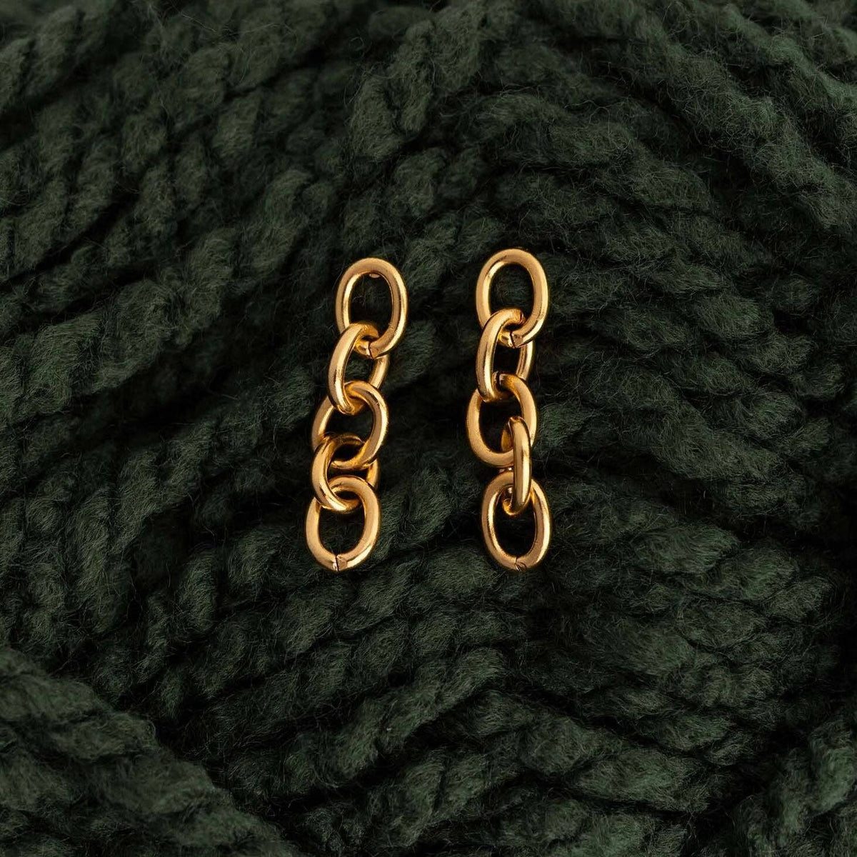 Waterproof PVD Surgical Steel Loop Dangle Earrings