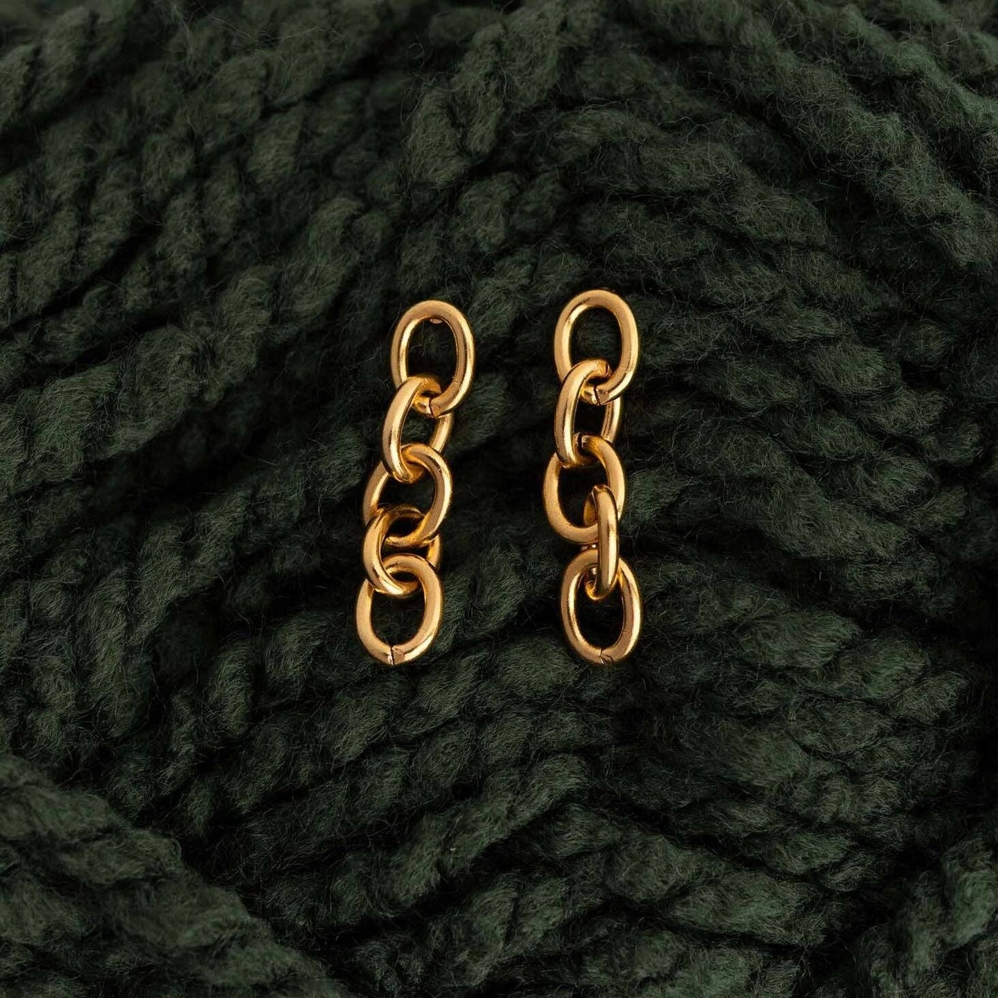 Waterproof PVD Surgical Steel Loop Dangle Earrings