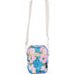 Pink Blue Floral Small Crossbody Bag Brick