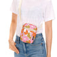 Floral Orange & Pink Mini Brick Bag Recycled RPET
