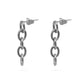 Waterproof PVD Surgical Steel Loop Dangle Earrings