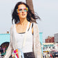 Pastel Retro Rainbow Stripe Mini Crossbody Bag