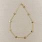 18k Gold Filled Flower CZ Necklace