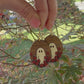 Boo in Bloom Hand-Painted Ghost Earrings