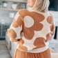 Daisy Sized Mod Floral Sweater