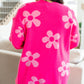 Daisies Forever Floral Cardigan in Pink