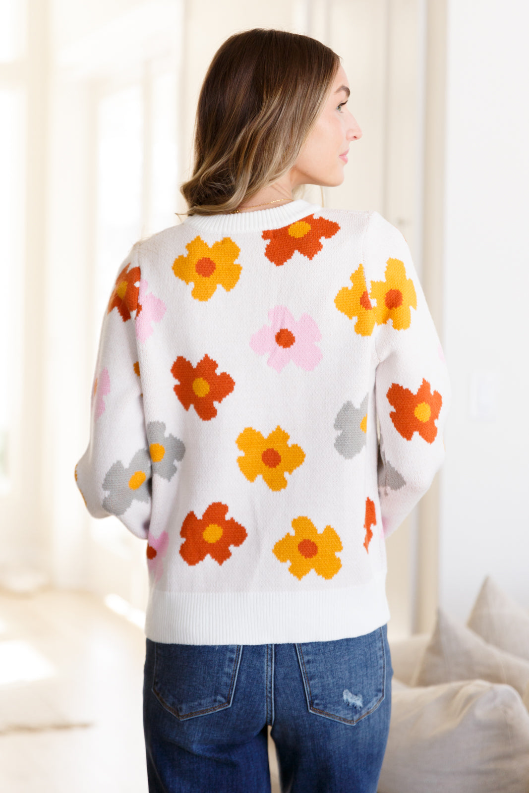 The Happiest Flowers Floral Sweater