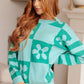 Lucky Me Green Pullover Sweater