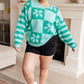 Lucky Me Green Pullover Sweater