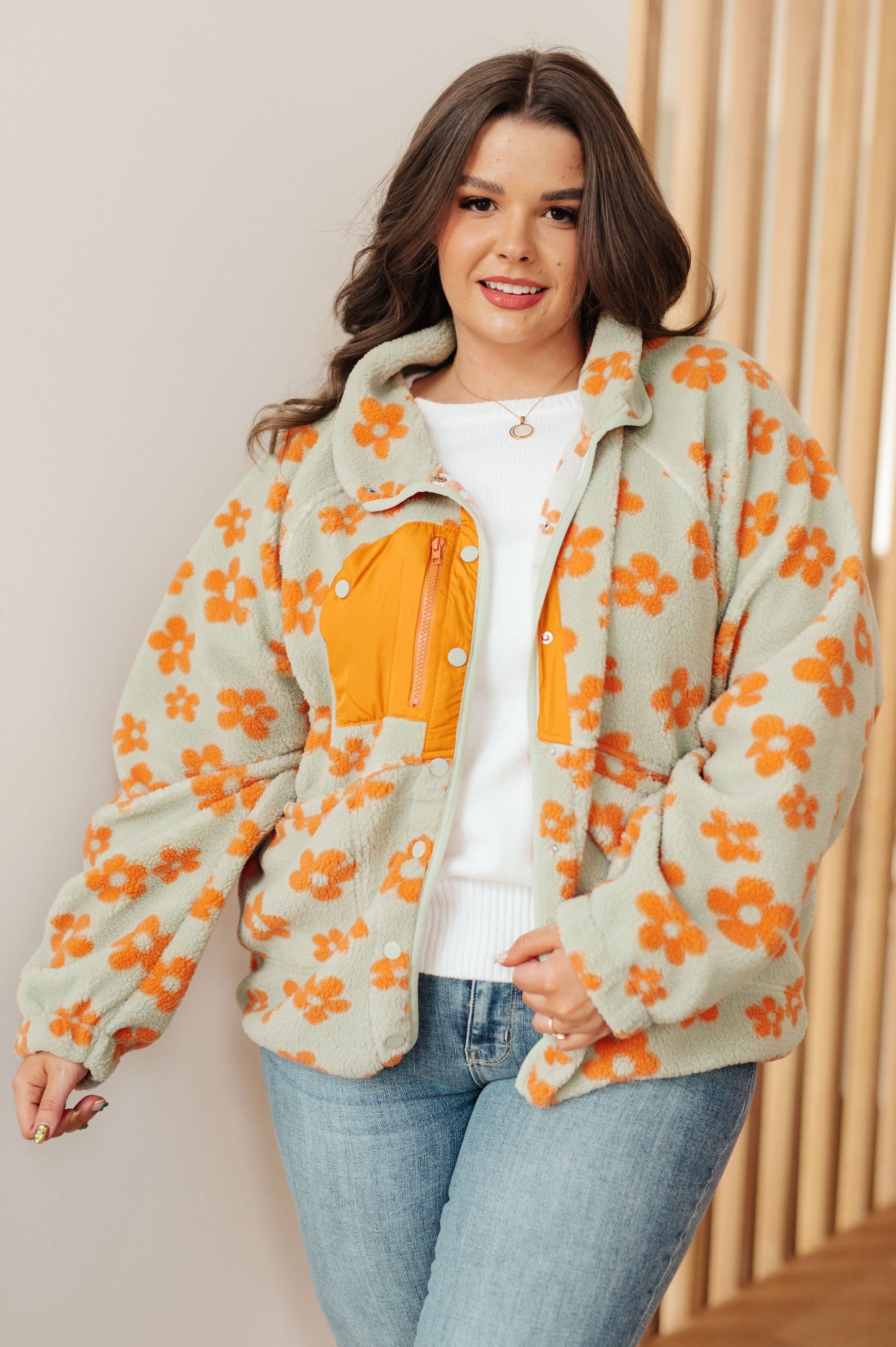 The Happy Floral Fleece Jacket