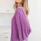 Purple Princess Balloon Sleeve Top